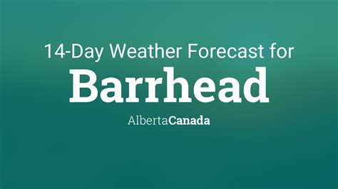 barrhead 14 day forecast.